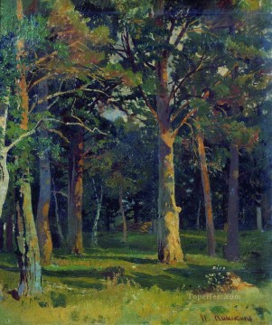 風景 Painting - 森林松の古典的な風景イワン・イワノビッチの木